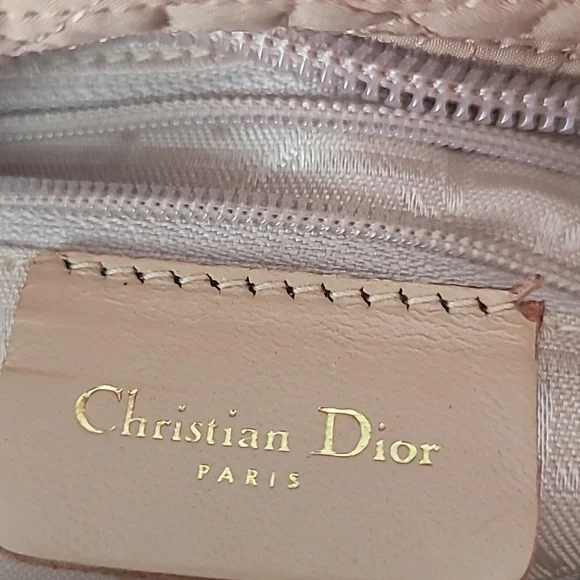 Christian Dior Beige NYLON Lady Cannage with Charm. - Picture 9 of 10